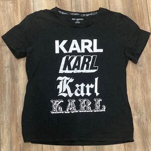 Karl Lagerfeld Paris Women’s Black Short Sleeve T-shirt Size L